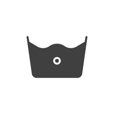 30 santigrat sıcaklık yıkama vektör simgesi