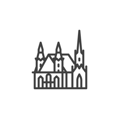 Viyana ünlü simge çizgi simgesi