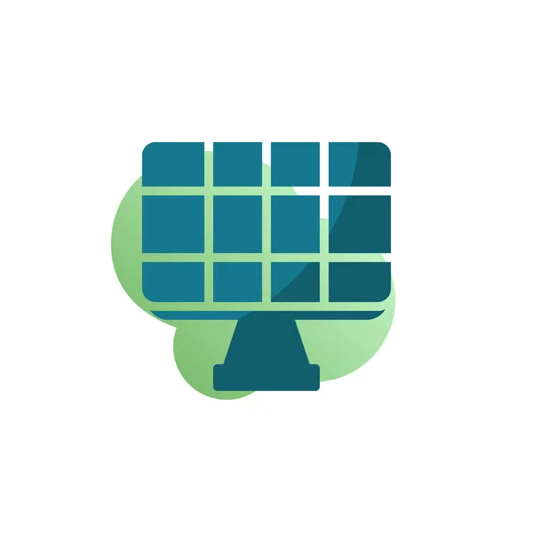 Panel solar icono vector — Vector de stock