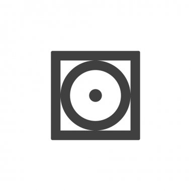 Düşük ısı, yıkama makinesi işareti vektör simgesi