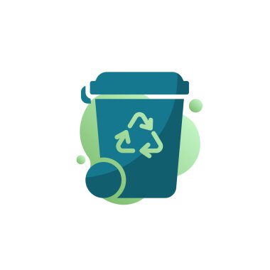 Çöp kutusu simgesi vektörü