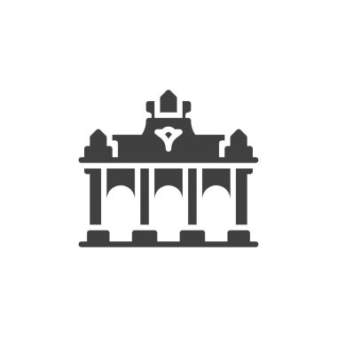 Brüksel ünlü yerler vektör simgesi