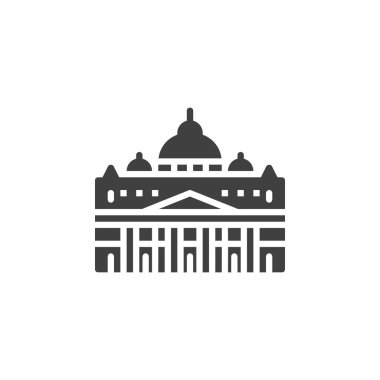 Vatikan ünlü yerler vektör simgesi