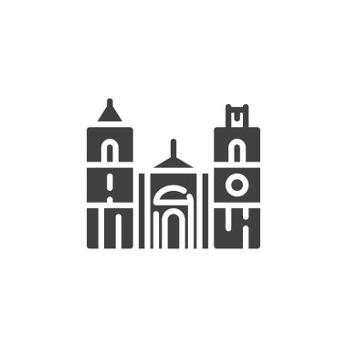 Valetta ünlü dönüm noktası vektör simgesi