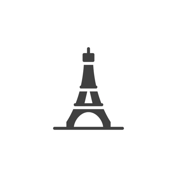 Paris city landmark vector icon — Stock Vector