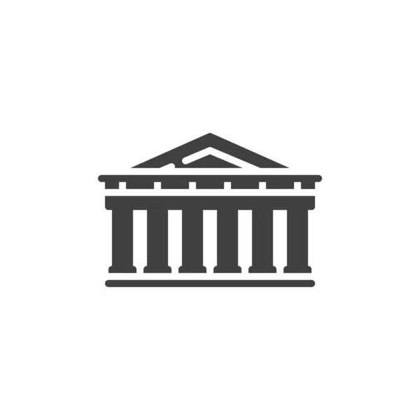 Athens famous landmark vector icon — Stock Vector