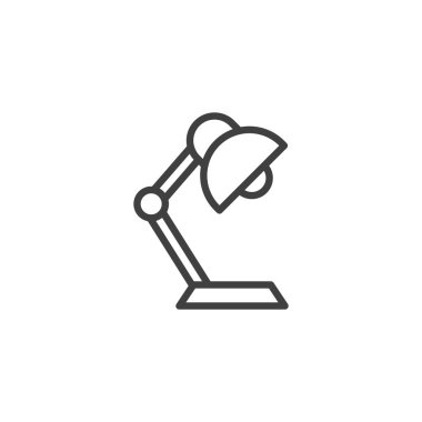 Masa lambası çizgisi simgesi