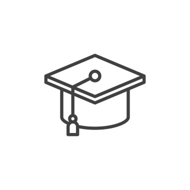 Mezuniyet şapka satırı simgesi