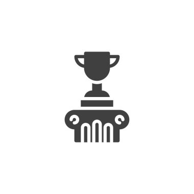 Birincilik kazanan vektör simgesi