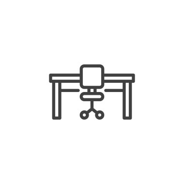 Ofis işyeri satırı simgesi