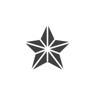 yıldız şekli vektör simgesi