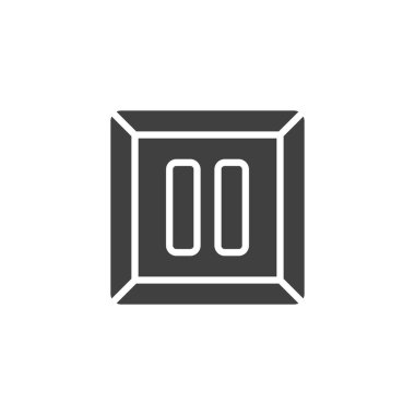 düğme vektör simgesini duraklat