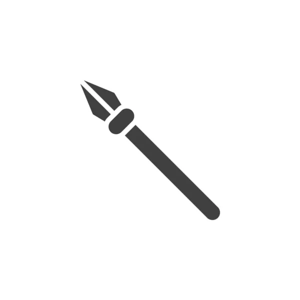Medieval spear vector icon — Stock Vector