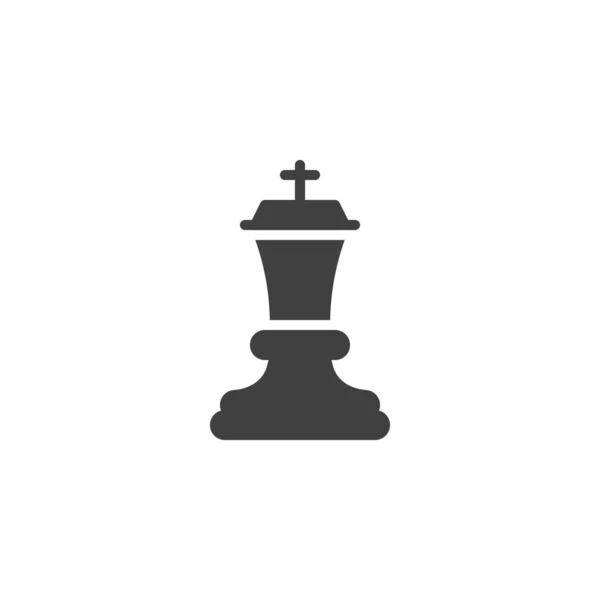 Échecs King Vector Icône — Image vectorielle