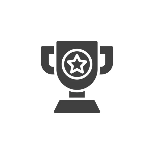 Winner trophy vector icon — Stock Vector