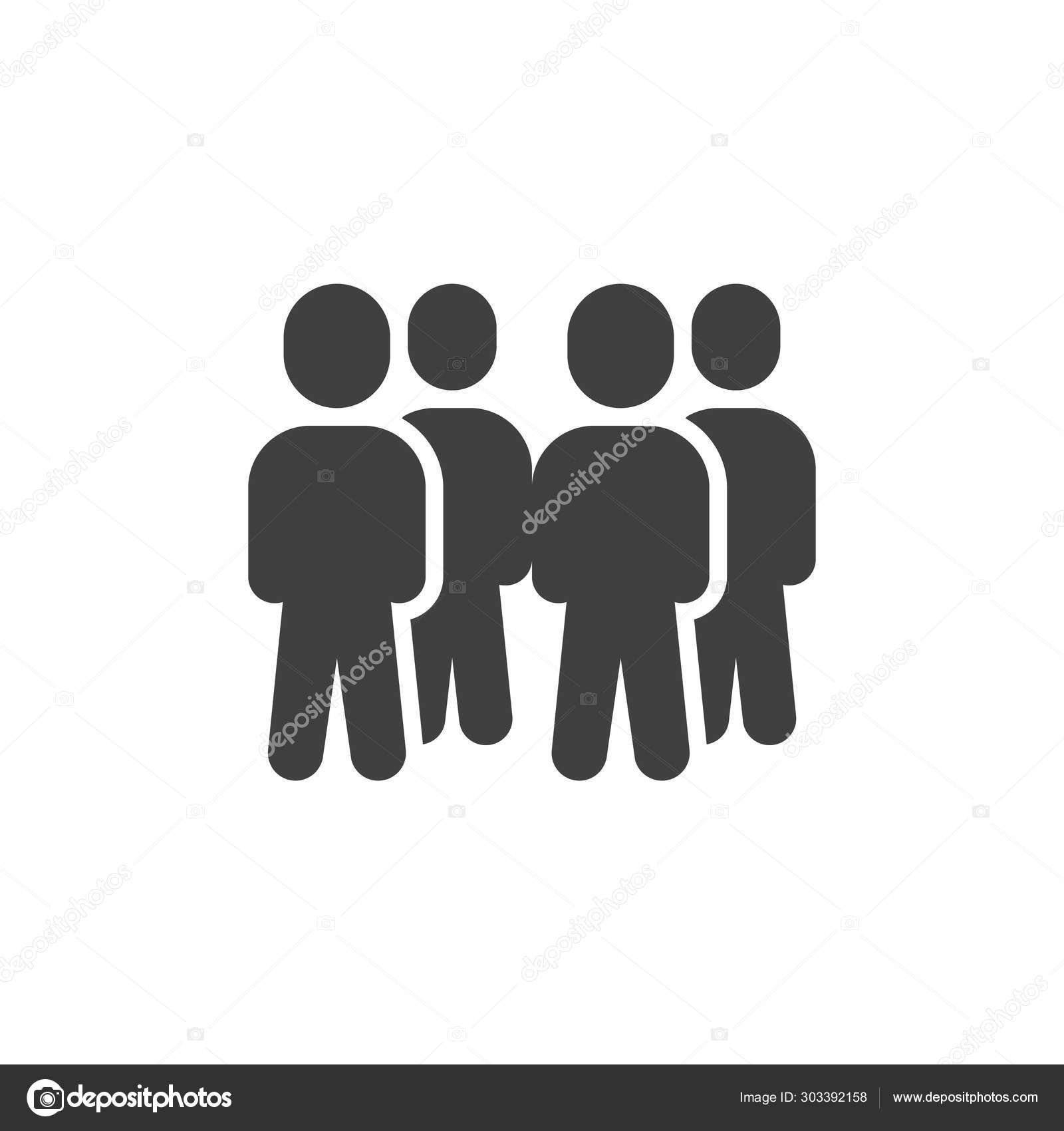 Group Of Four People Vector Icon Vector Image By C Avicons Vector Stock Group Of Four People Vector Icon Vector Image By C Avicons Vector Stock