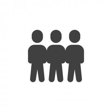 Kalabalık vektör simgesi