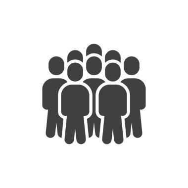 Kalabalık vektör simgesi