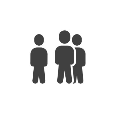 grup insan vektör simgesi