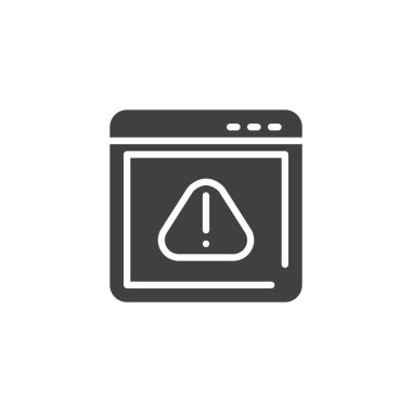 Web hata vektör simgesi