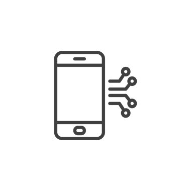 Cep telefonu devre hattı simgesi