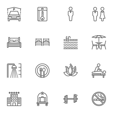 Otel satırı simgeleri ayarlandı