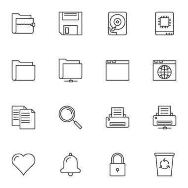 Evrensel temel çizgi simgeleri kümesi