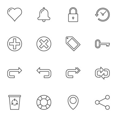 Evrensel temel çizgi simgeleri kümesi