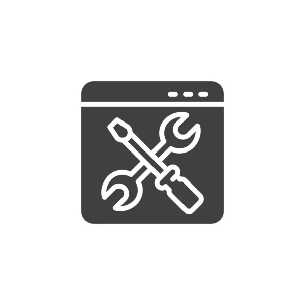 Browser settings vector icon — Stock Vector