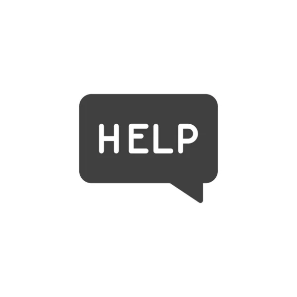 Help message vector icon — Stock Vector