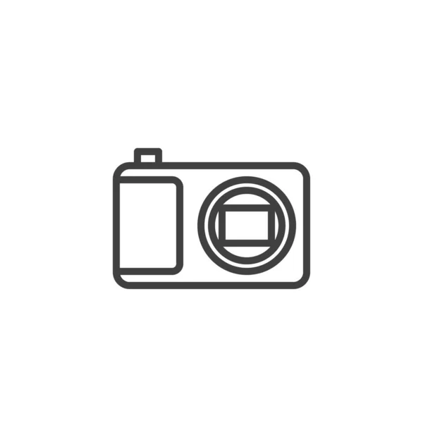 Photo camera line icon — Stock Vector