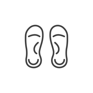 Ortopedik Tabanlı çizgi simgesi