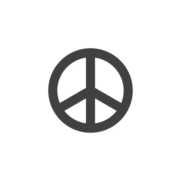 Vredesteken vector pictogram. — Stockvector