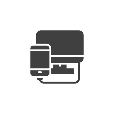 Telefon teşhis hizmeti vektör simgesi