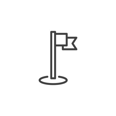 Rota bitiş çizgisi simgesi