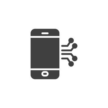 Cep telefonu devre vektör simgesi