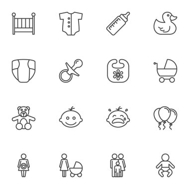 bebek çizgisi simgeleri