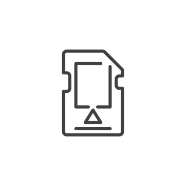 Mikro sd kart satırı simgesi