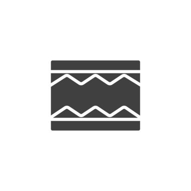 Ortopedik Yatak Katmanları vektör simgesi