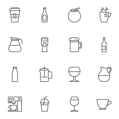 Bar içecek satırı simgeleri ayarlandı