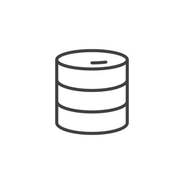 Veri, depolama satırı simgesi