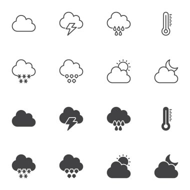 hava tahmini Icon set