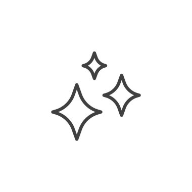 Üç yıldız çizgisi simgesi