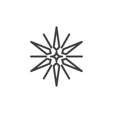 Sihirli yıldız çizgisi simgesi