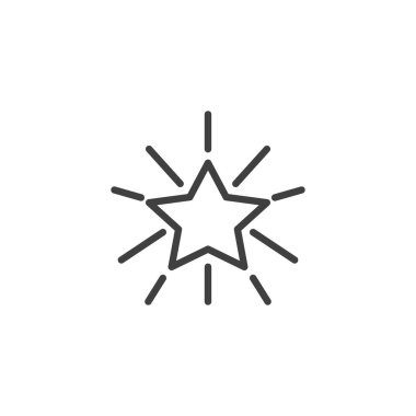 Selam yıldız çizgisi simgesi