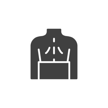 Ortopedik destek kemeri vektör simgesi