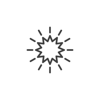 Yıldız patlaması satır simgesi