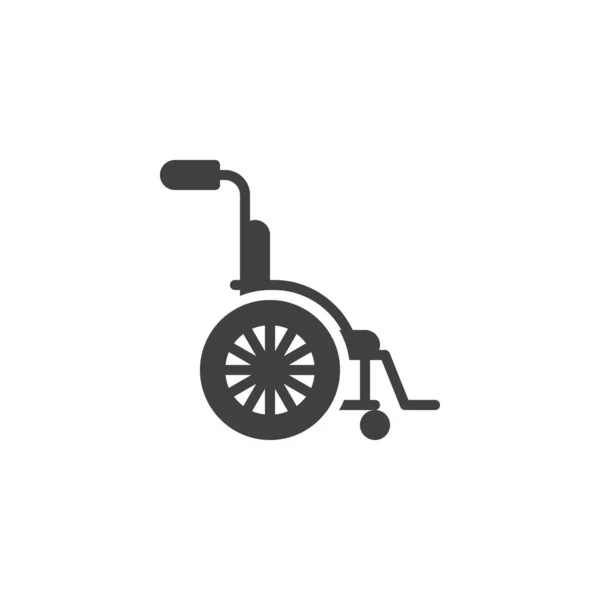 Fauteuil roulant pour icône vectorielle handicapée — Image vectorielle