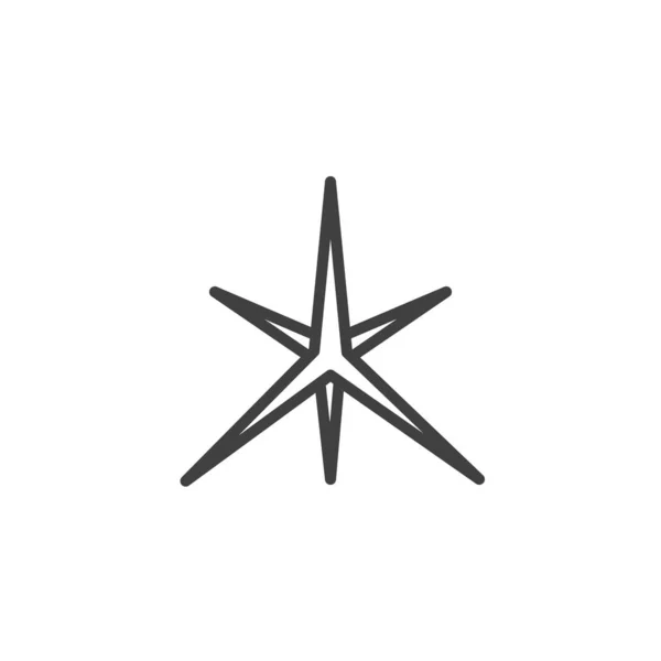 Star burst line icon — Stock Vector