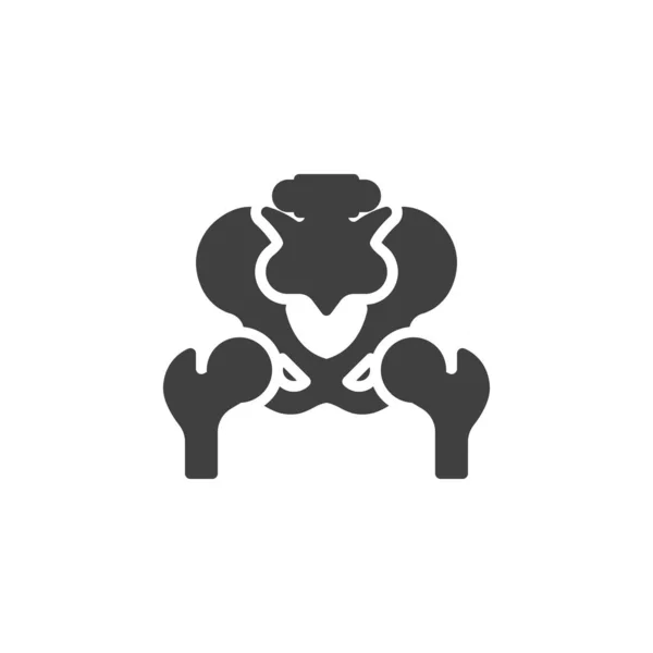 Pelvis huesos vector icono — Vector de stock